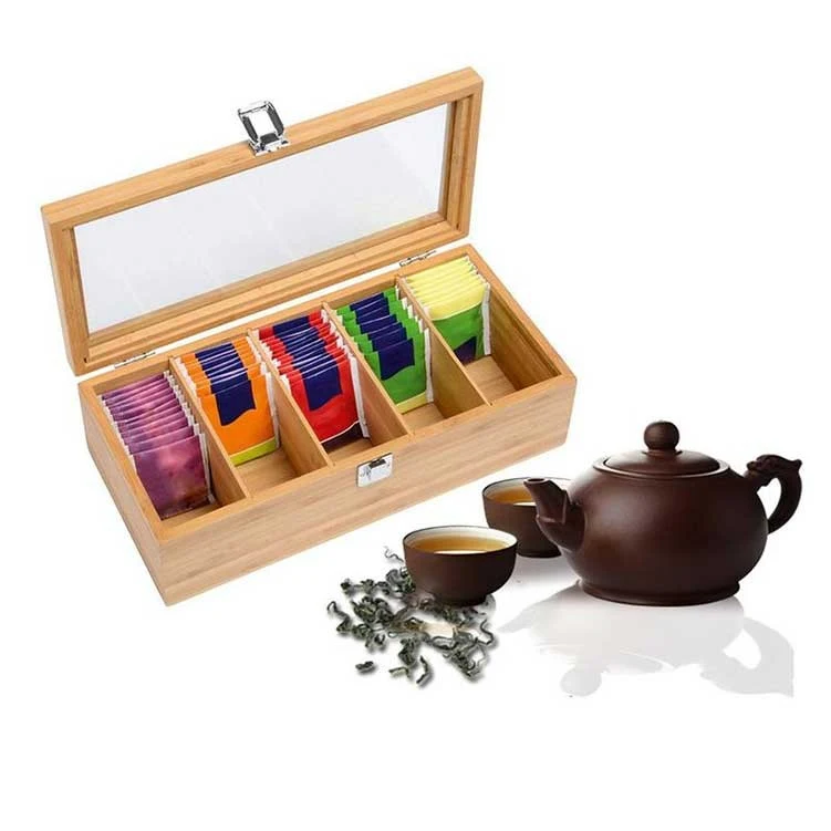 Bamboo Tea Storage Box 1