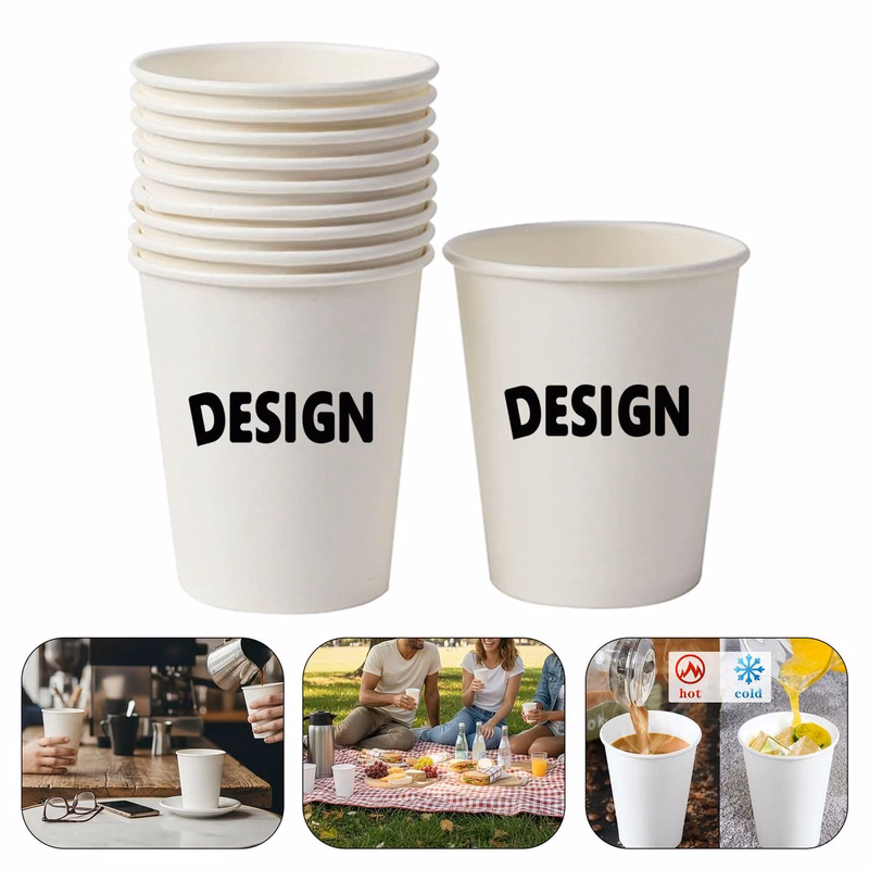 9oz Leak-proof White Paper Cup