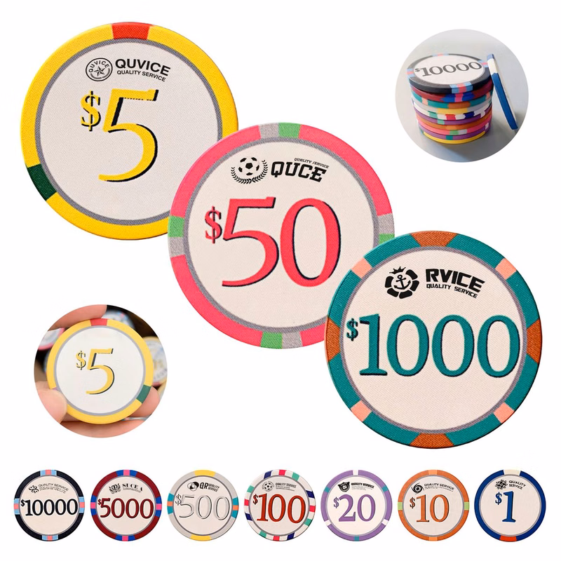 Ceramic Poker Chip Token