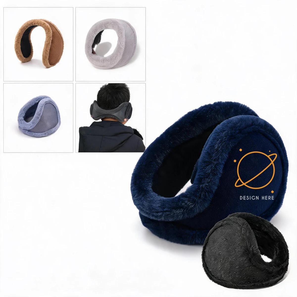 Adjustable Anti-Slip Ear Warmers with Custom Logo Printing 1