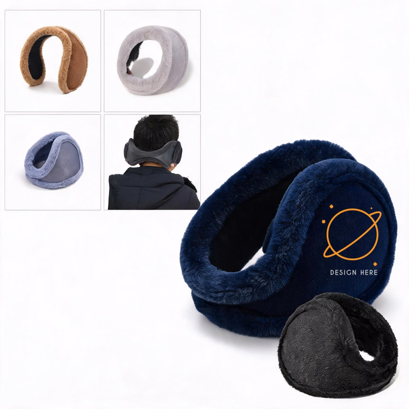 Adjustable Anti-Slip Ear Warmers with Custom Logo Printing