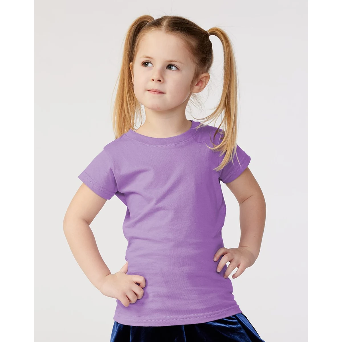 Toddler Girls Fine Jersey Tee - 3316 1