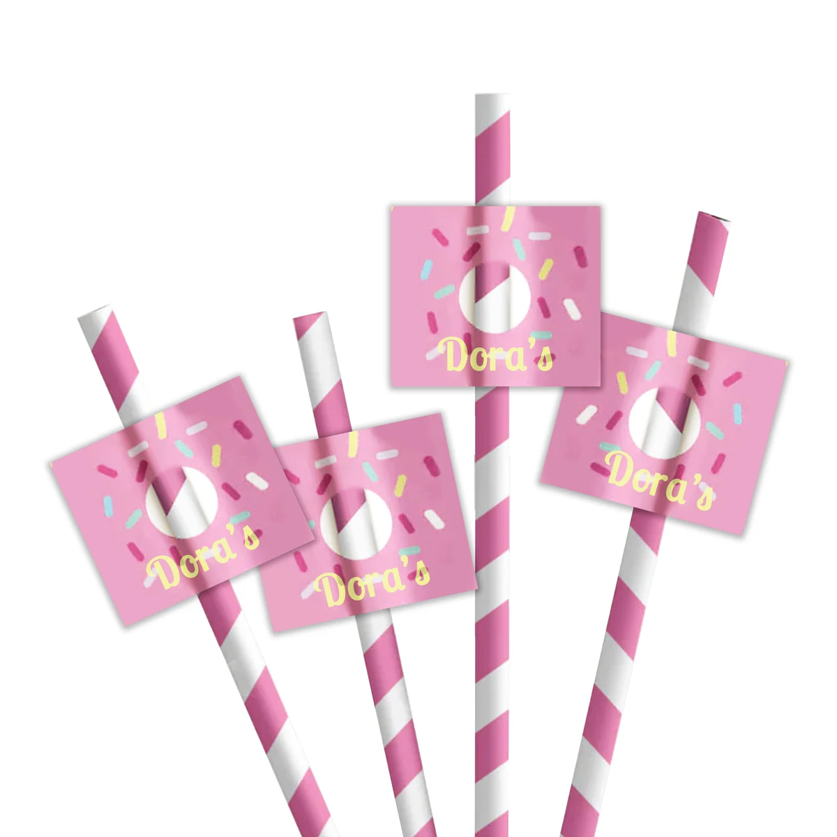 Straw Toothpick Flags Style D - 1.5" x 1.5" 1