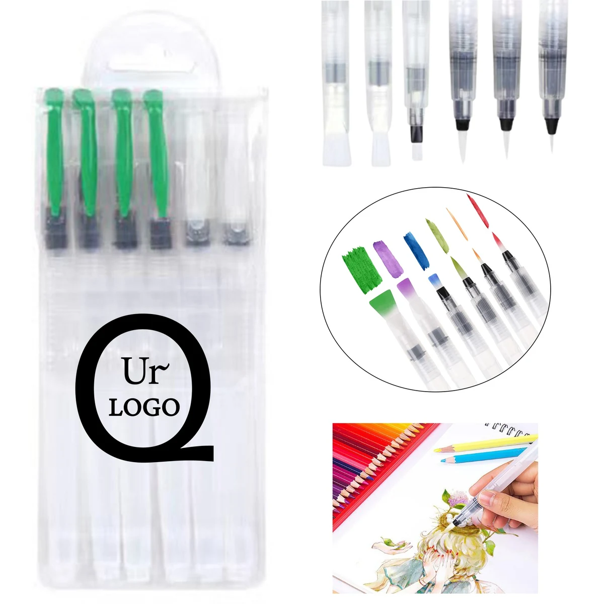 Watercolor Pen Set With Nylon Tip 1