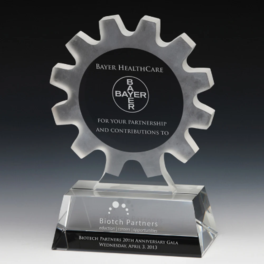 Gear Unique Design Crystal Award 1