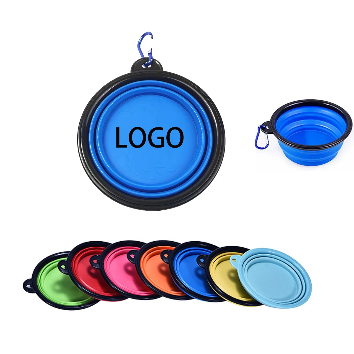Silicone Collapsible Dog Pet Bowl MOQ 1pcs 1