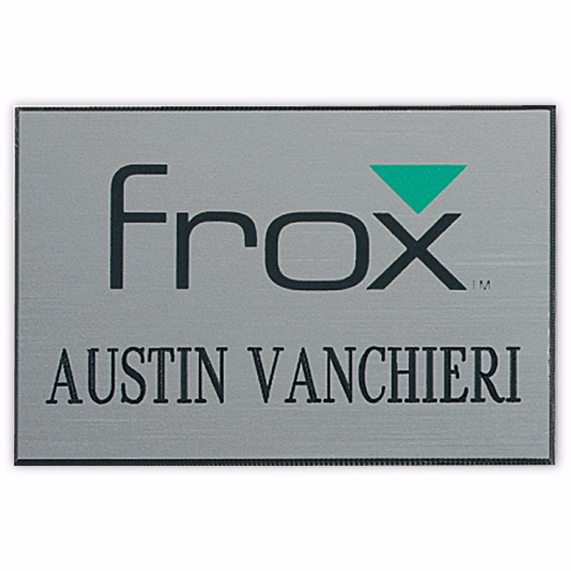 Hollywood Plastic Name Badge (Custom sized between 6 and 9 sq. in.)