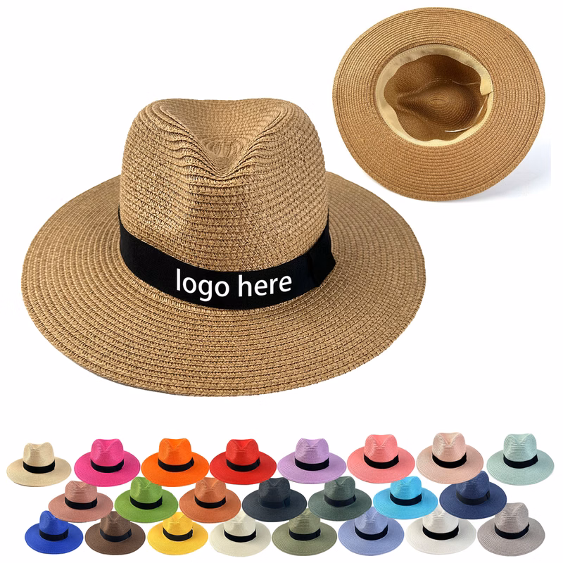 MOQ 50 Classic Wide Brim Panama Hat