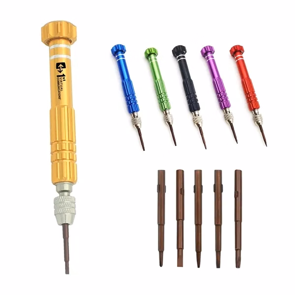 Custom 5-in-1 Precision Mini Screwdriver Set — Portable Electronics Repair Tool