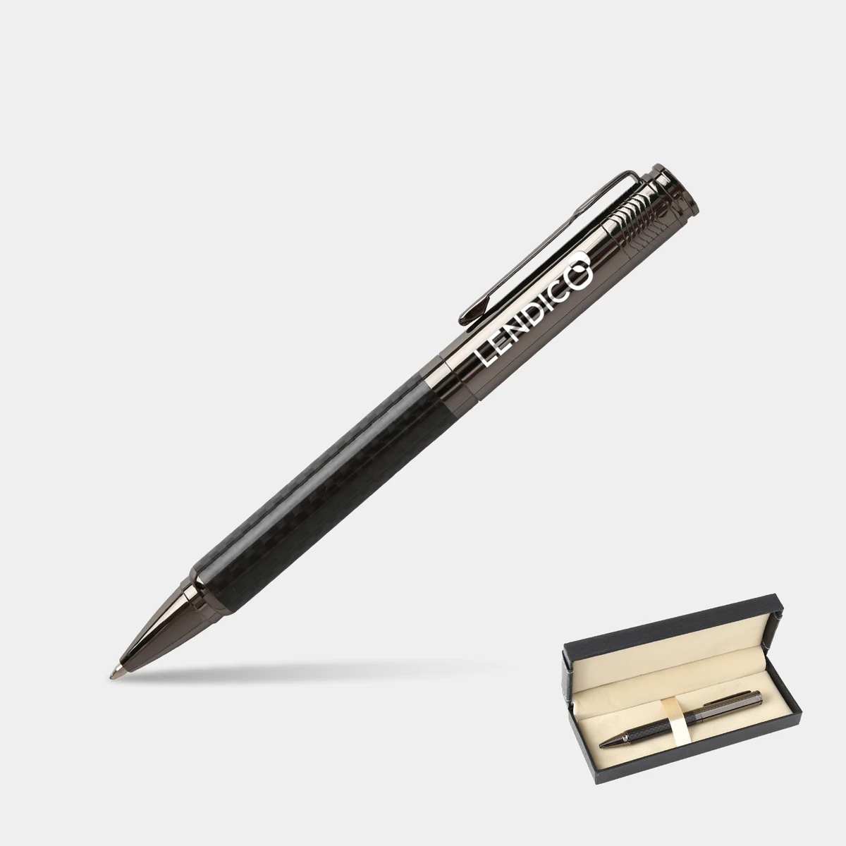 TiTUS® Metal Carbon Fiber Ballpoint Pen Gift Box 1