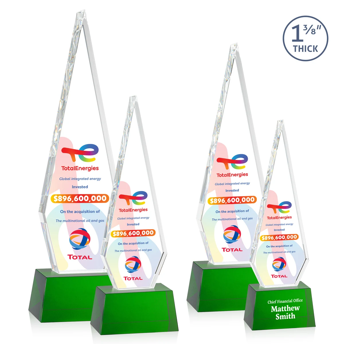 Springfield VividPrint™ Award on Robson Base - Green 1