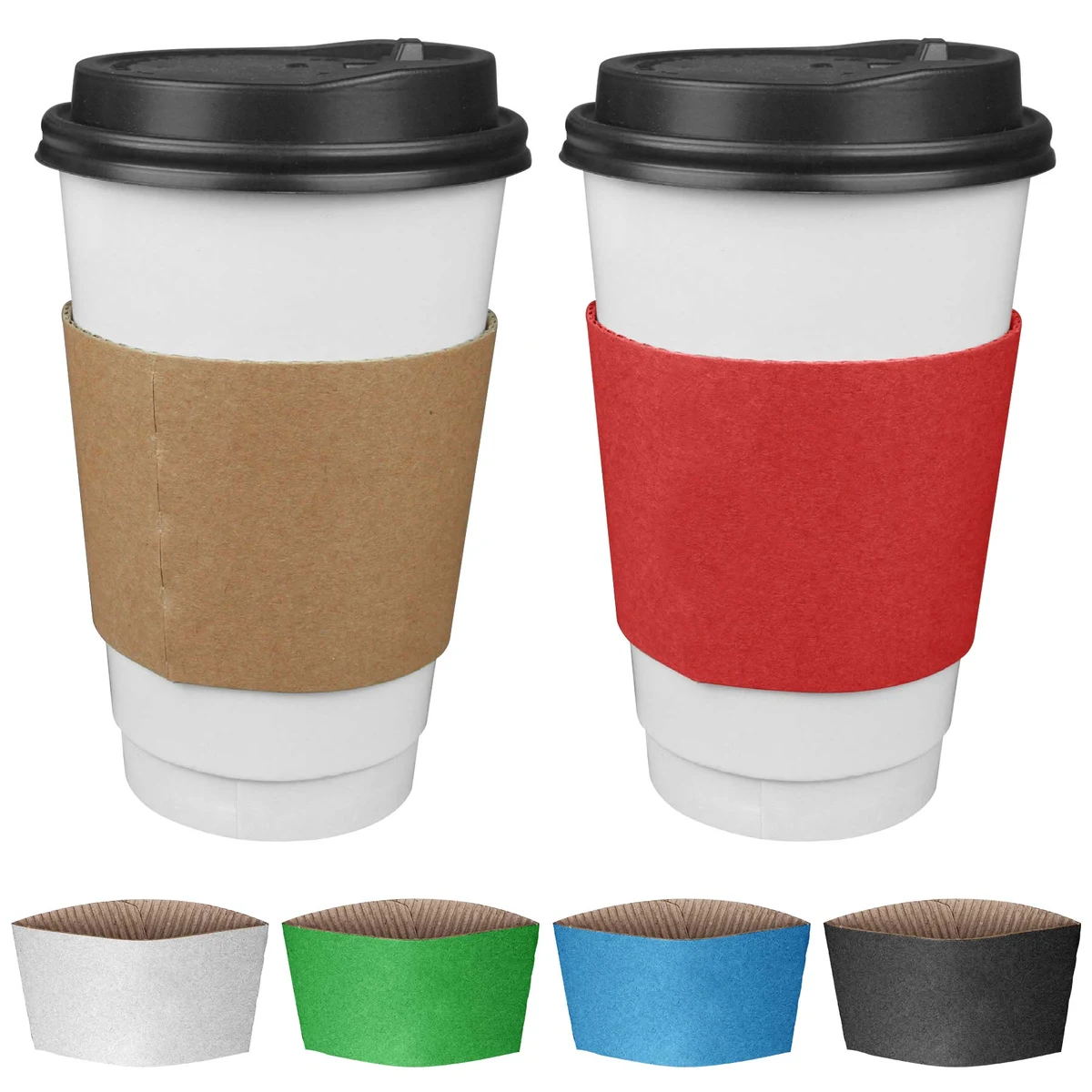 Kraft Paper Coffee Cups Sleeves 1
