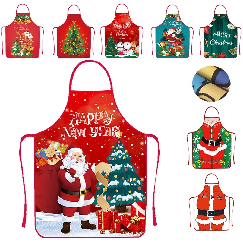 Christmas Apron Grinched Christmas Decorations for Kitchen Accessories 1