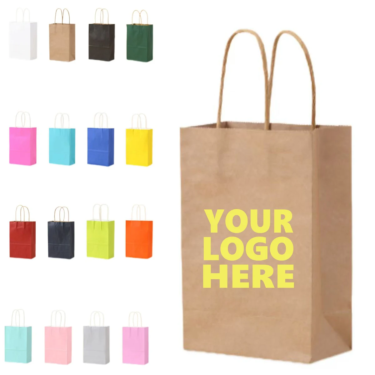 Kraft Paper Handbag for Repeated Use 1