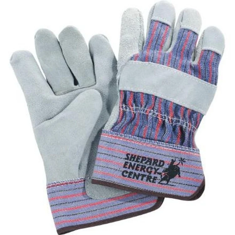 Safety Works Leather Palm Glove with Rubber Safety Cuff 1