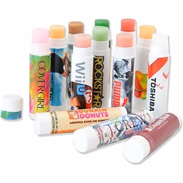 Custom Natural Beeswax & Aloe Vera Lip Balm Tube — Compact Pocket-Sized Wellness Giveaway