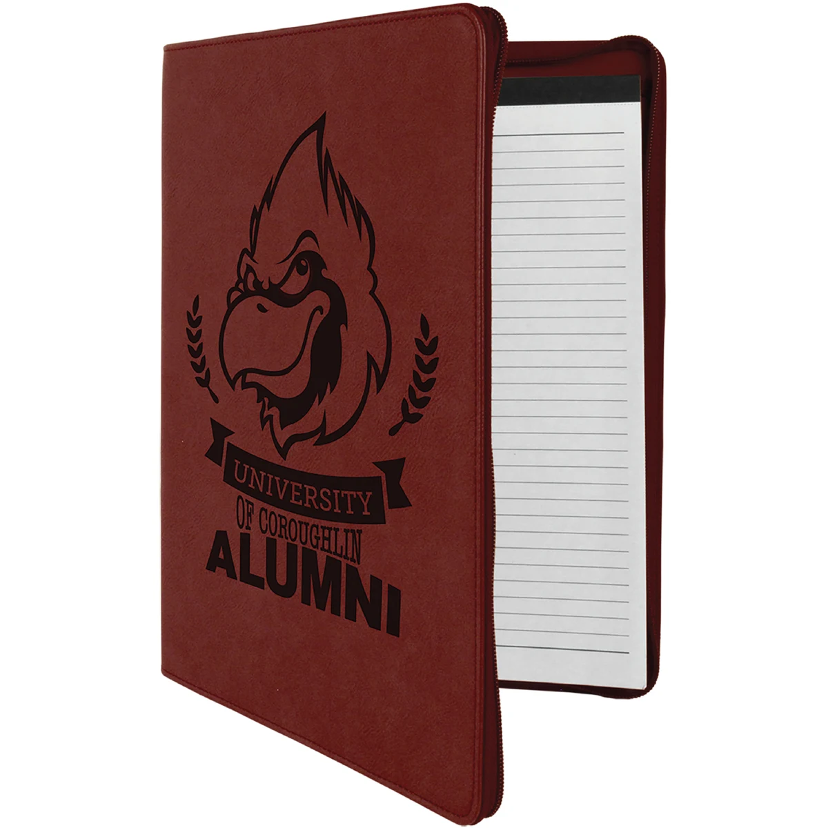 9" x 12" Leatherette Rose Portfolio with Zipper 1