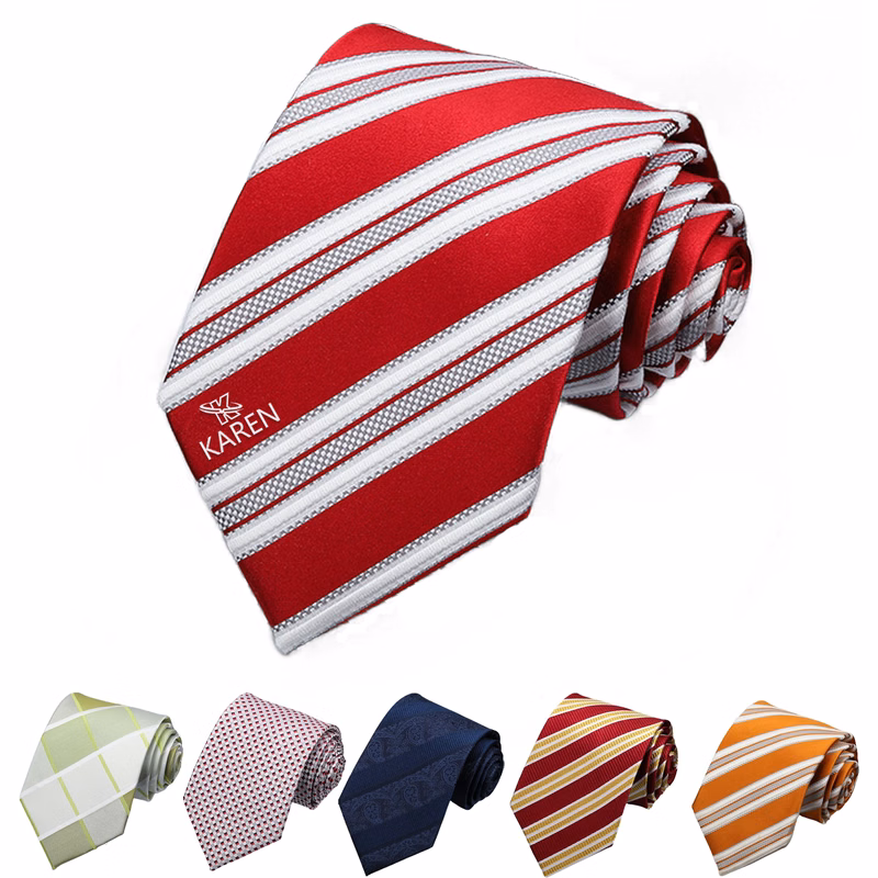 Men's Classic Striped Patterned School Color Stripe Ties