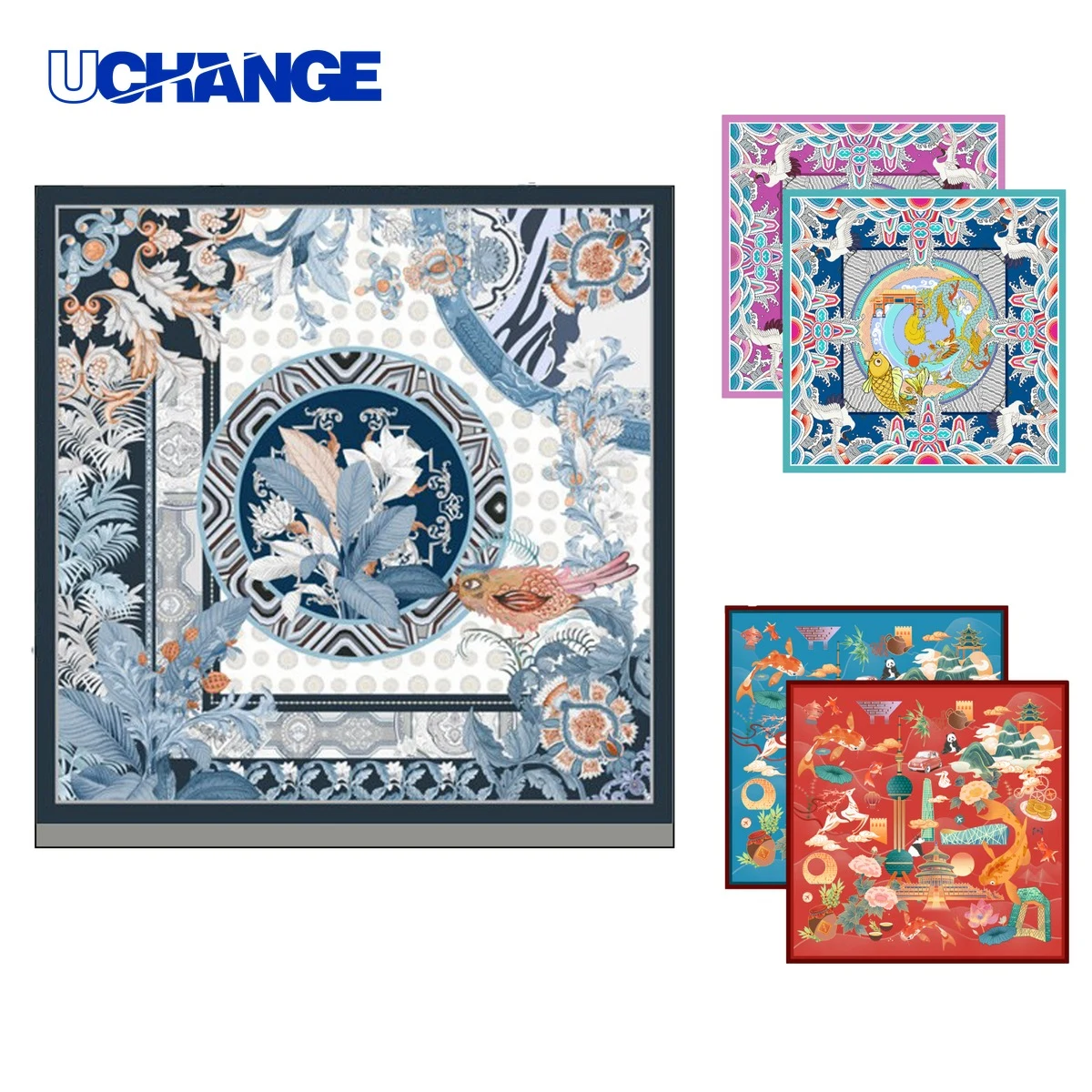 Silk Square Scarf 1