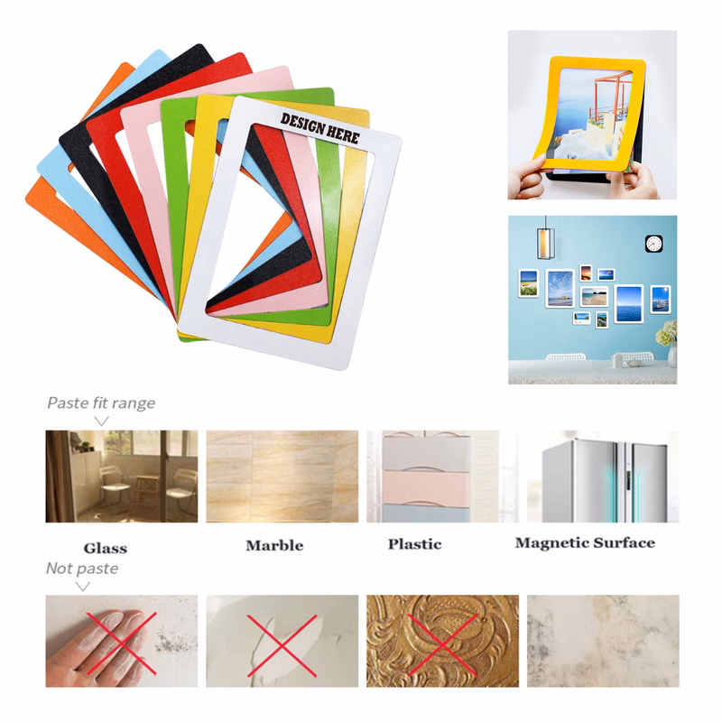 Wall Sticked Magnetic Photo Frame