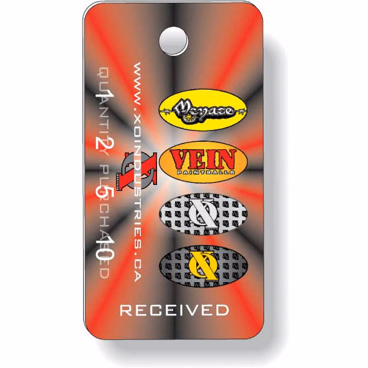 Plastic Key Tag .030 Compressed Laminated PVC (1.125"x2.125"), Full Colour