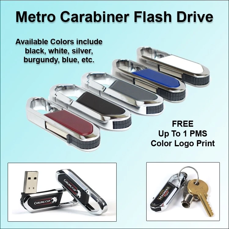 Metro Carabiner Flash Drive / USB - 512 MB 1