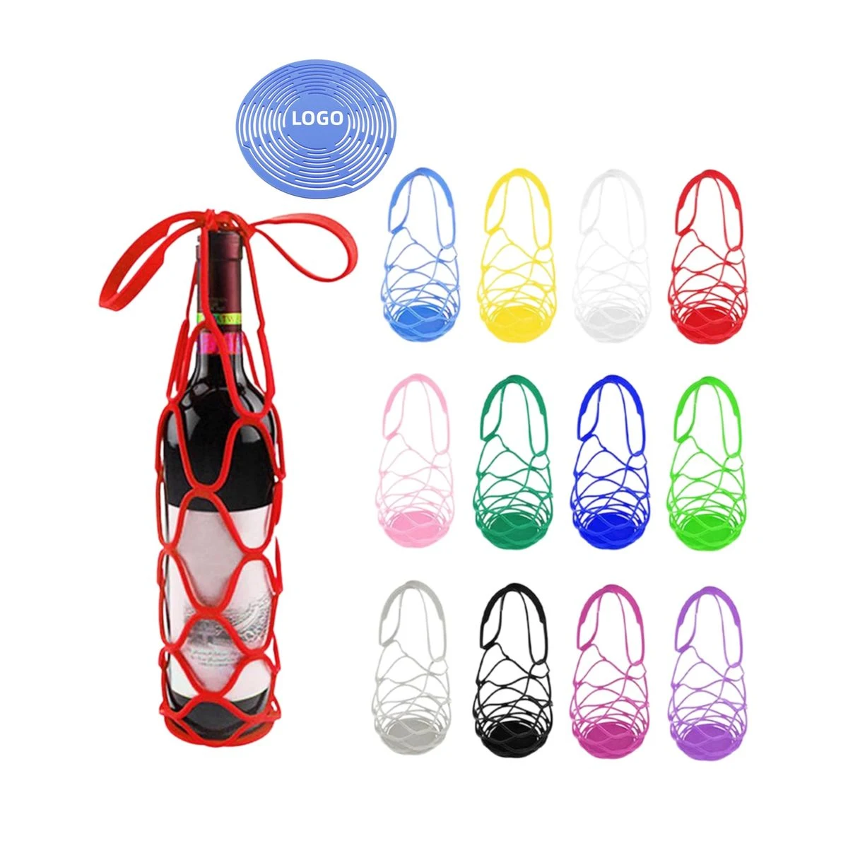 Silicone Foldable Portable Wine Tote 1