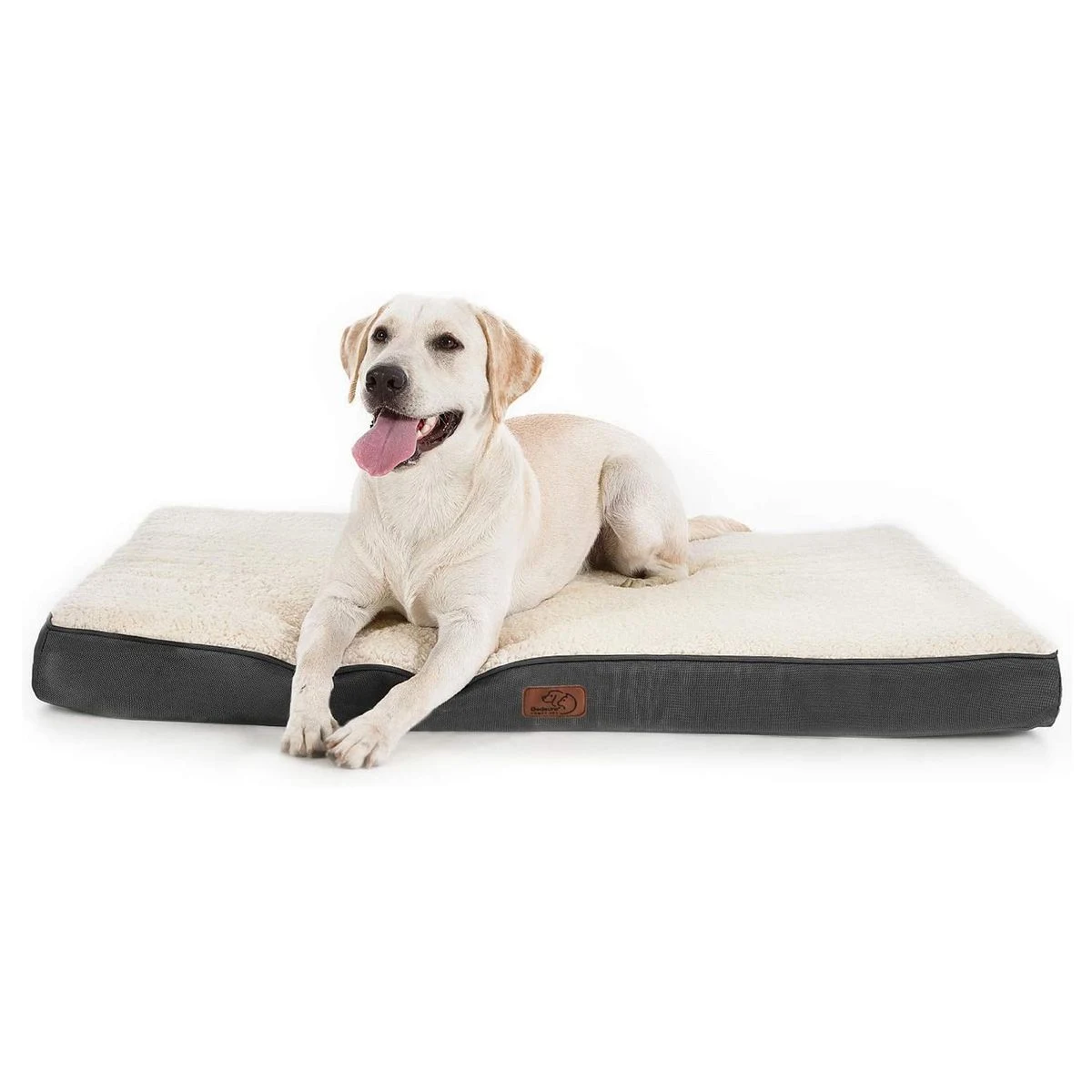 Large Orthopedic Dog Bed with Removable Washable Cover, Egg Crate Foam Mat - Suitable for Dogs 65 lb 1