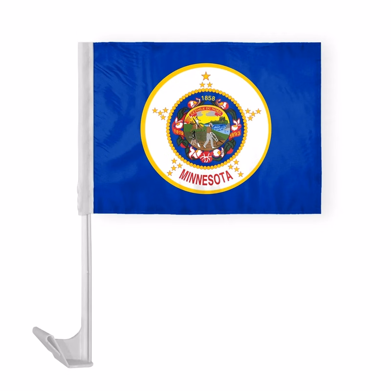 12"x16" & 10.5"x15" Minnesota Car Flags