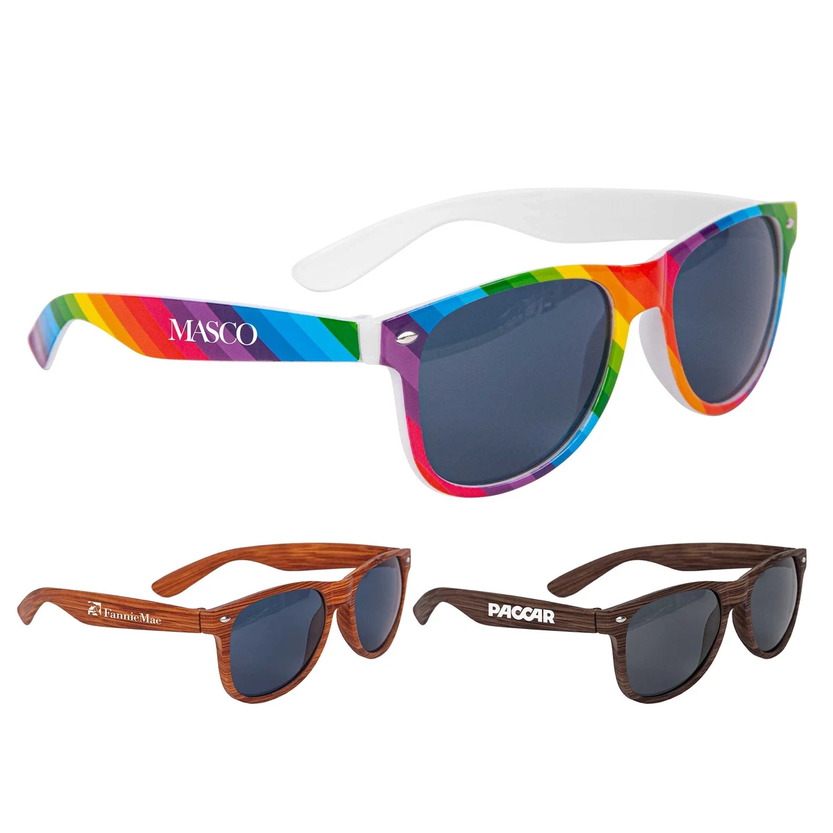 Kalani Rainbow/Wood Sunglasses 1
