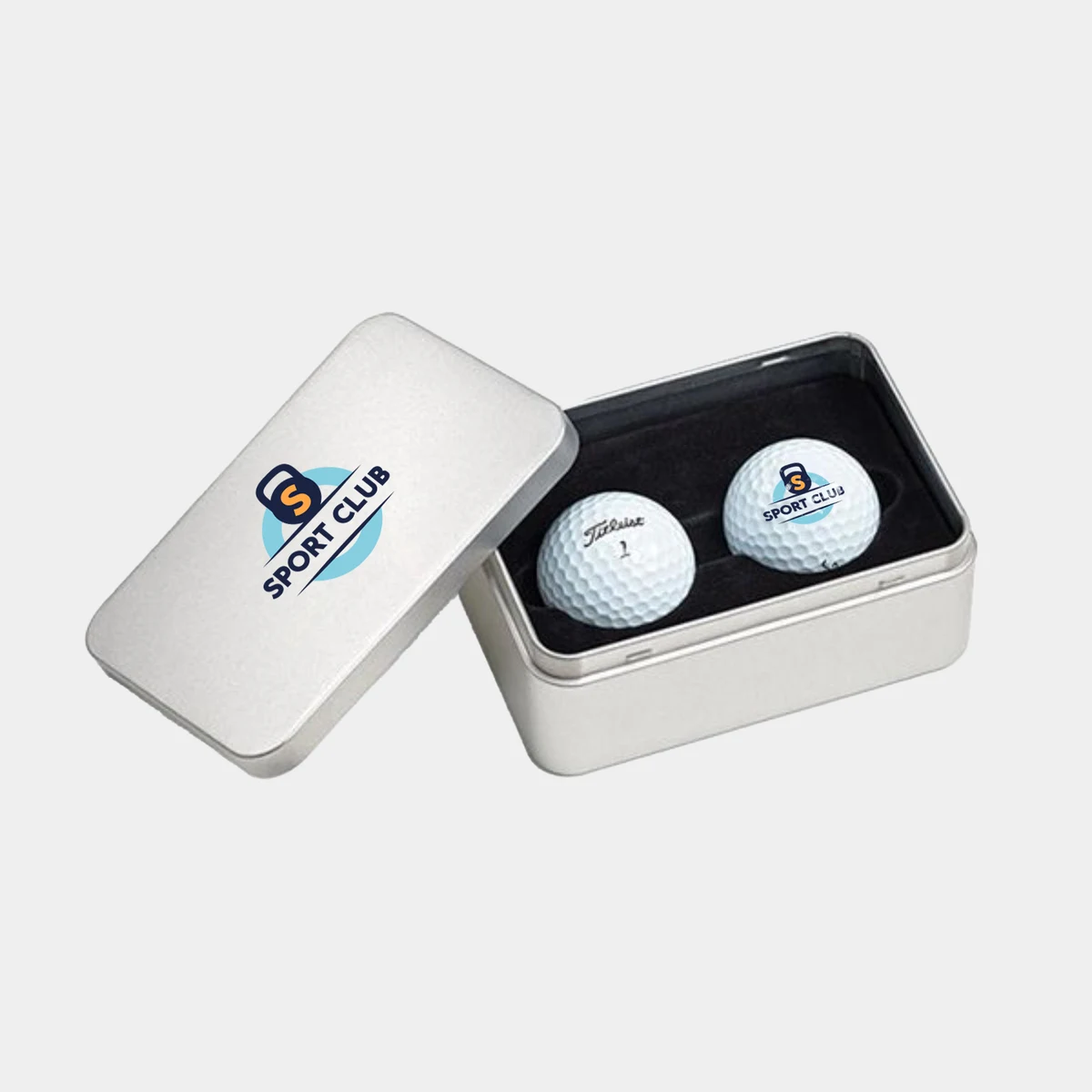 Titleist® Custom Pro V1 2-Golf Ball Business Card Tin 1