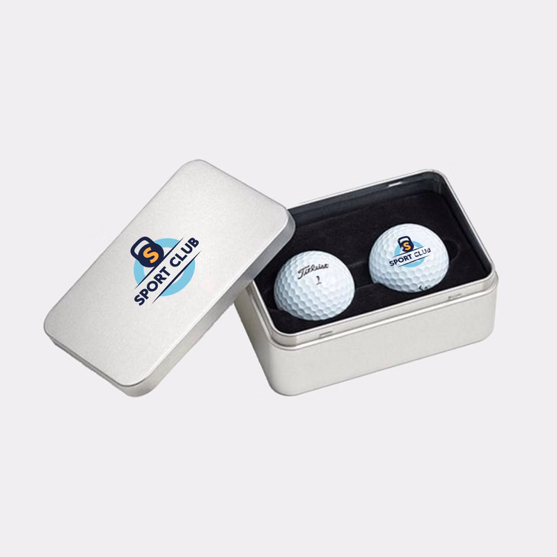 Titleist® Custom Pro V1 2-Golf Ball Business Card Tin