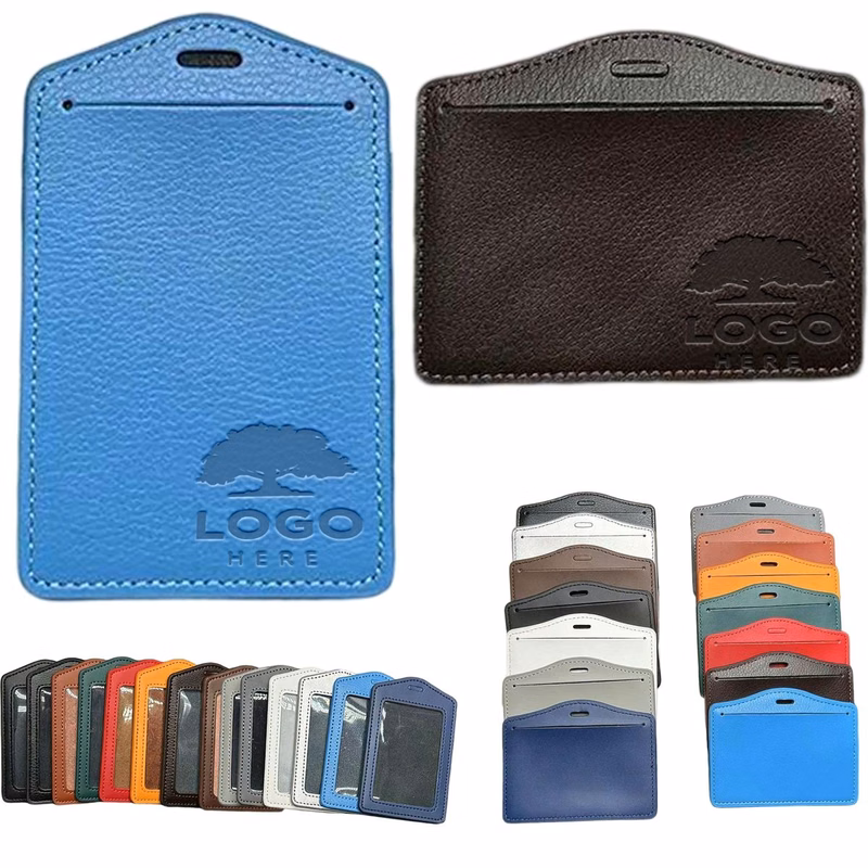 4.3"X2.8" Business Minimalist Style Leather Card Holder