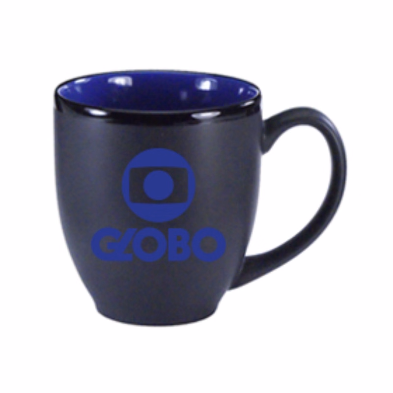 15 Oz Matte Black Out Blue Gloss In Hilo Bistro Coffee Mug