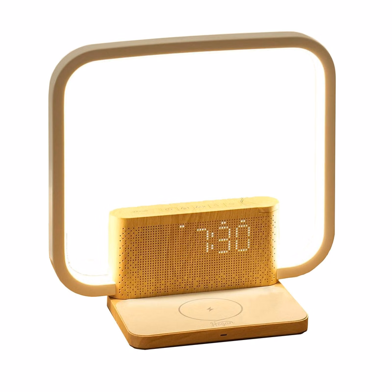 Touch Lamp with Alarm Clock Wireless Charging