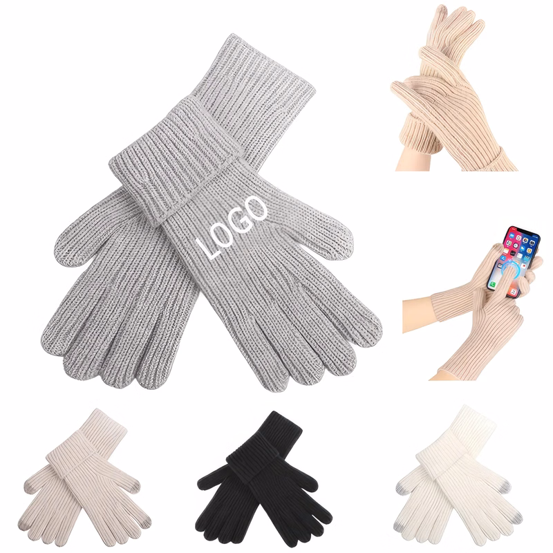 Warm Knit Lamb Wool Gloves