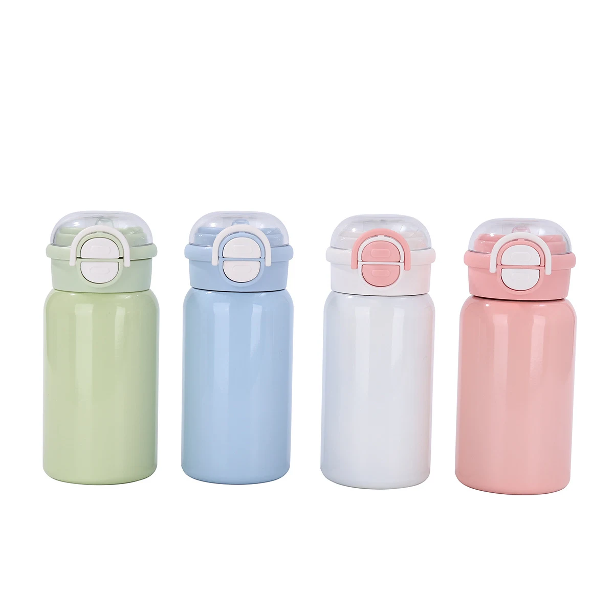 16oz Stainless Steel Insulated Water Bottle for Kids with Handle and Straw, custom water bottle with logo imprint 1