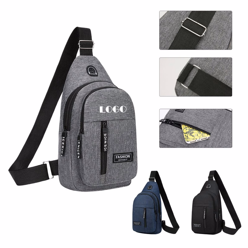 Sturdy Oxford Sport Crossbody Bag