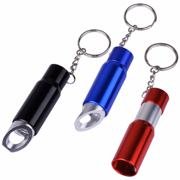Mini LED Flashlight with Retractable Bottle Opener