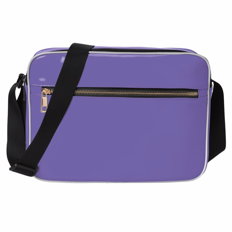 Patent Pleather Retro Shoulder Bag 6.5L
