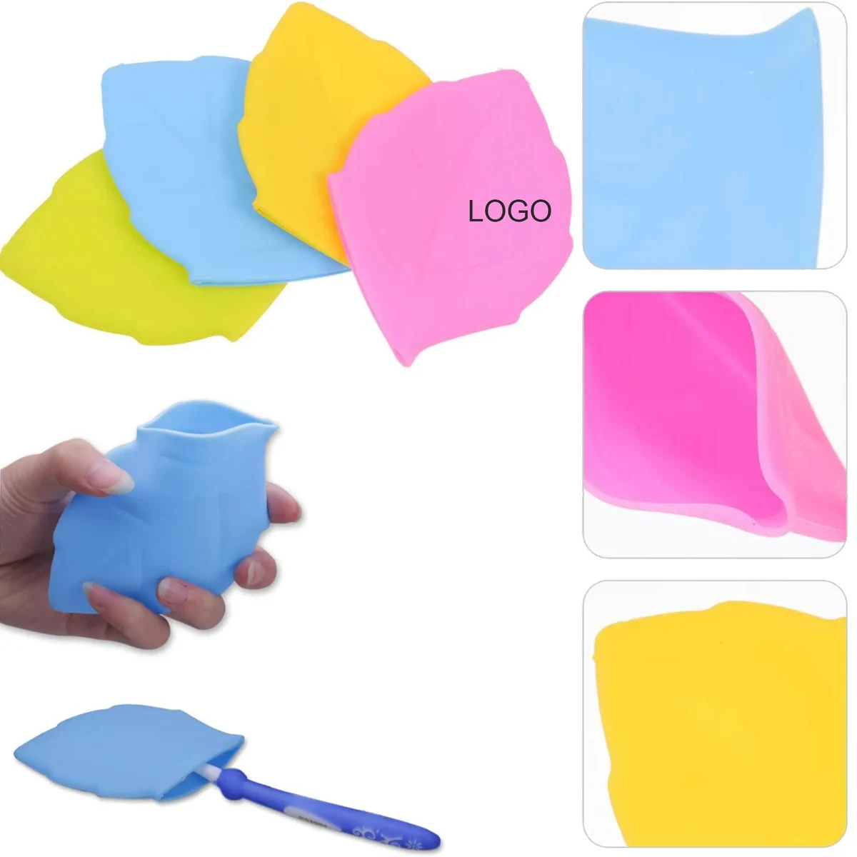 Portable Silicone Leaf-shaped Drinking Cup 1