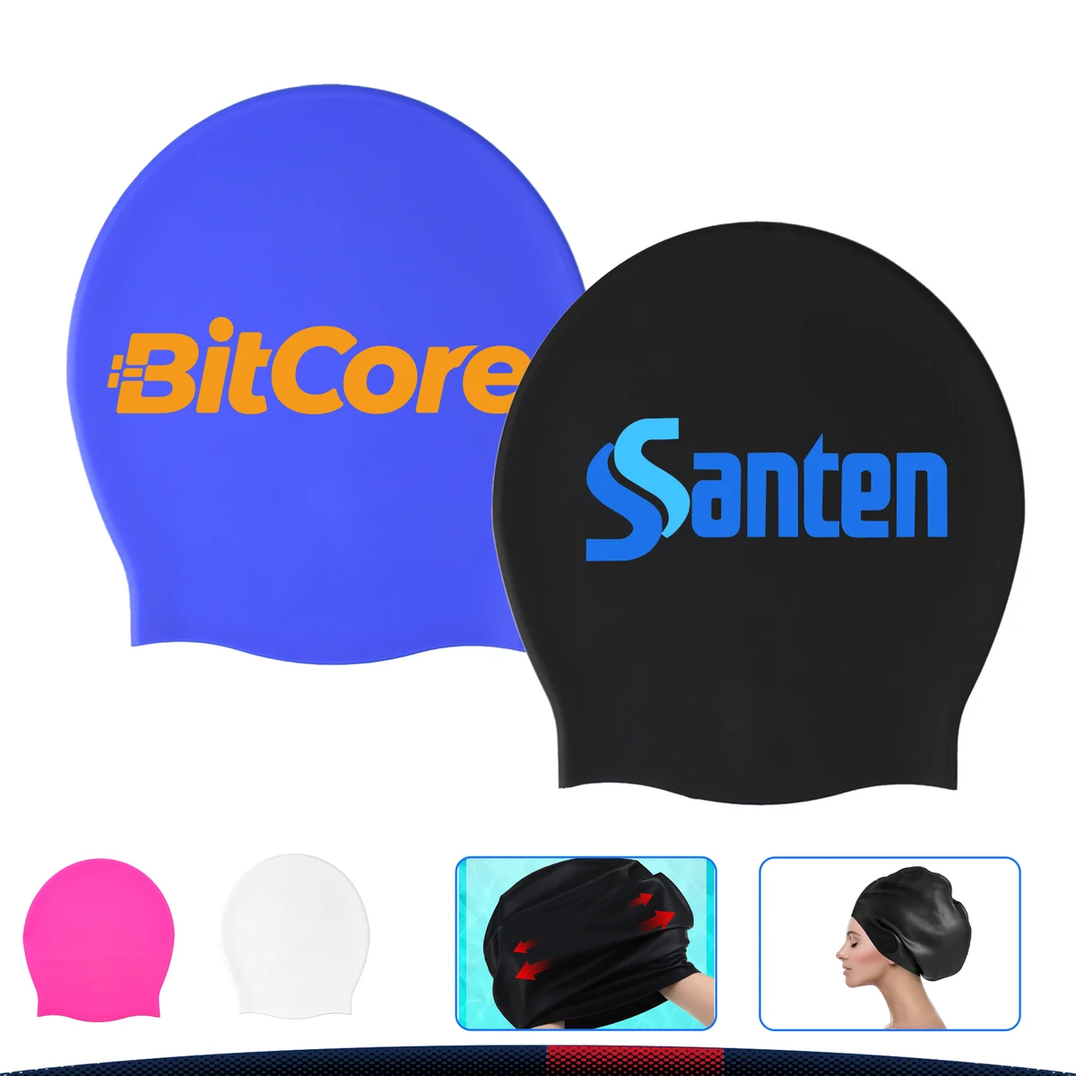 Large Silicone Swim Cap 1
