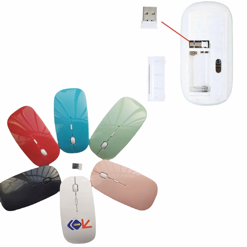 Wireless Optical Mouse With USB Receiver MOQ 50PCS
