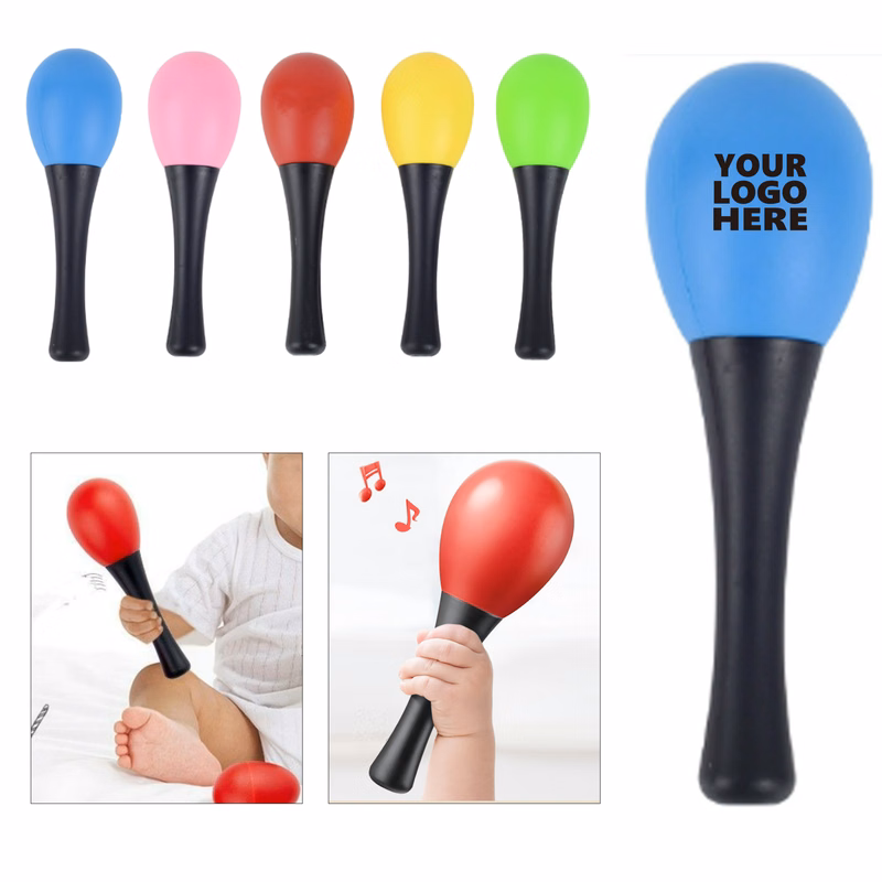 Mini Plastic Sand Hammer Toy Maracas
