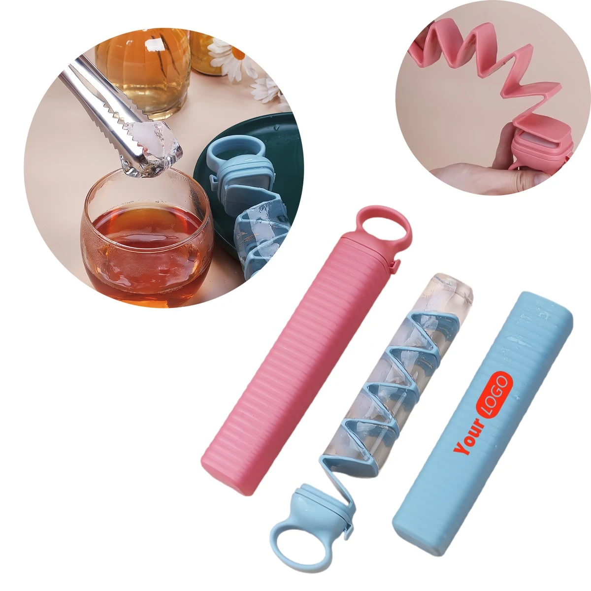 Plastic PP Household Ice Cube Tray 1