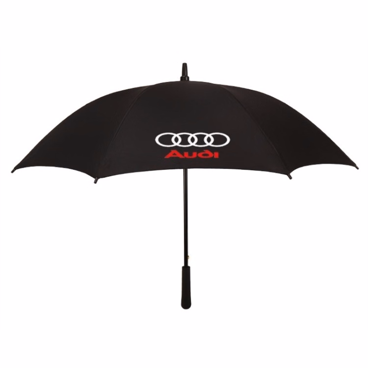 Long handle advertising umbrella