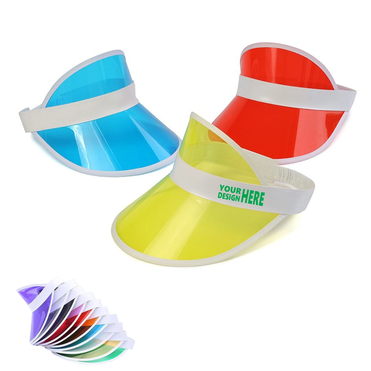 PVC Transparent Sports Visor 1