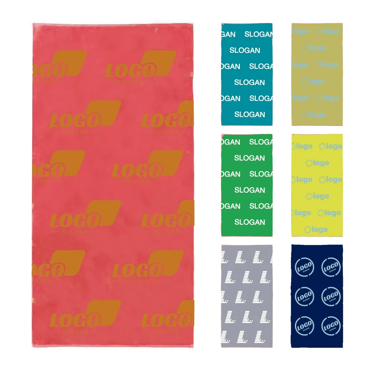 Heavyweight Terry Velour Beach Towel 1
