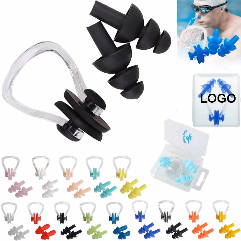 Swimming Ear Plugs And Nose Clip Set