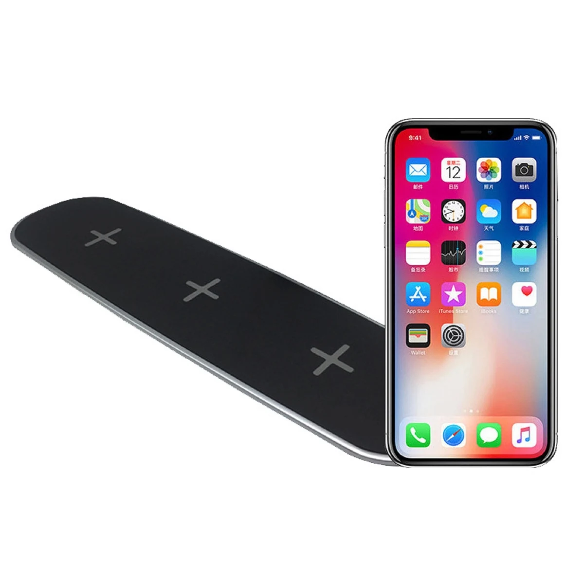 3 in 1 Dual USB 5W Qi Wireless Charger 1